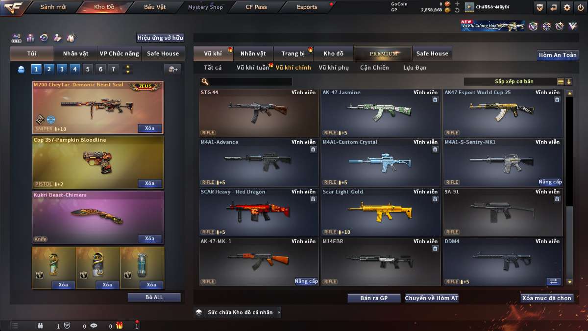 shop acc cf uy tin gia re